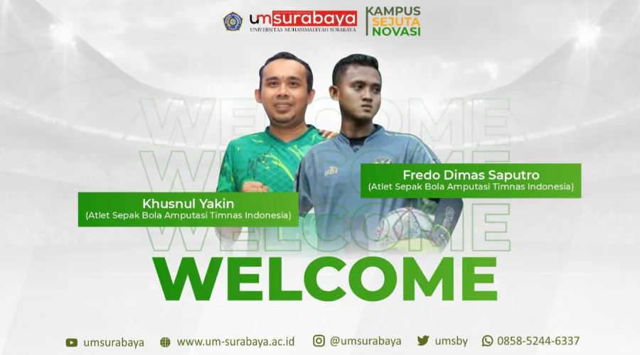 Gambar Berita 2 Atlet Timnas Sepak Bola Amputasi jadi Mahasiswa UM Surabaya