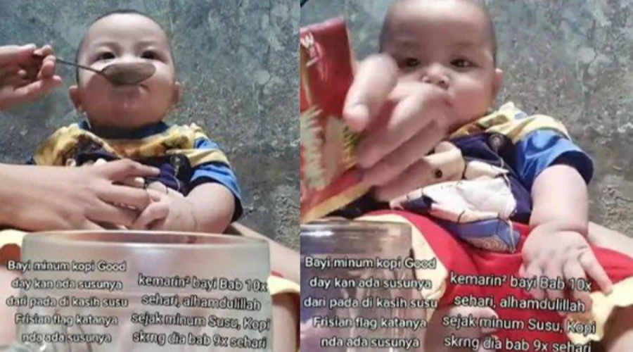 Gambar Artikel Viral, Mother Gives Coffee Milk to a 7 Month Baby, UM Surabaya Expert Reveals Nine Dangers